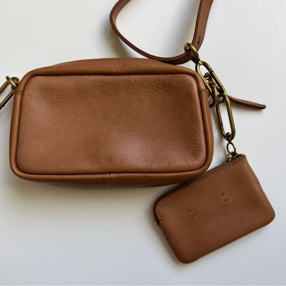 Madewell Leather Carabiner Mini Crossbody Bag & Mini Pouch set - Picture 8 of 8